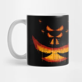 Halloween Pumpkin with Wandering Spider Eye Pattern Mug